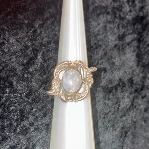 Elegant Silver Ring with Gemstone
